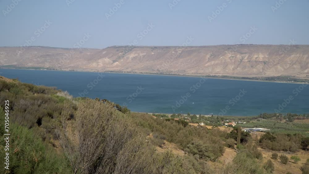 zoomin to the Sea of Galilee also called Lake Tiberias zoomin to the Sea of Galilee also called Lake Tiberias