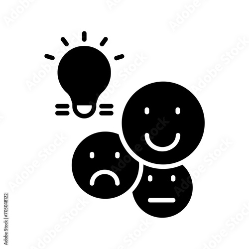 Good Mood icon. black fill icon