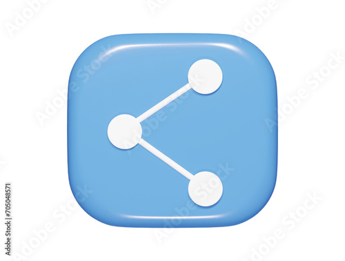 Shareit icon 3d render  illustration