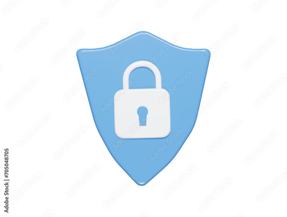 lock icon 3d render illustration lock icon 3d render illustration