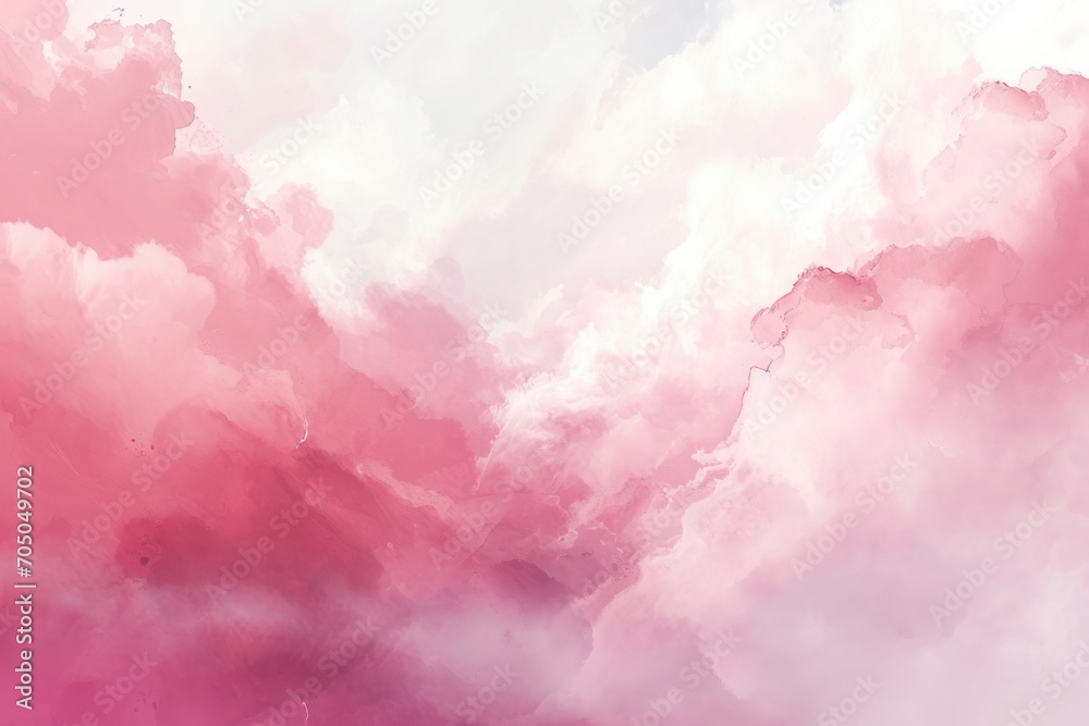 Ethereal pink and white watercolor clouds, perfect for backgrounds in wellness, beauty, and artistic projects.
