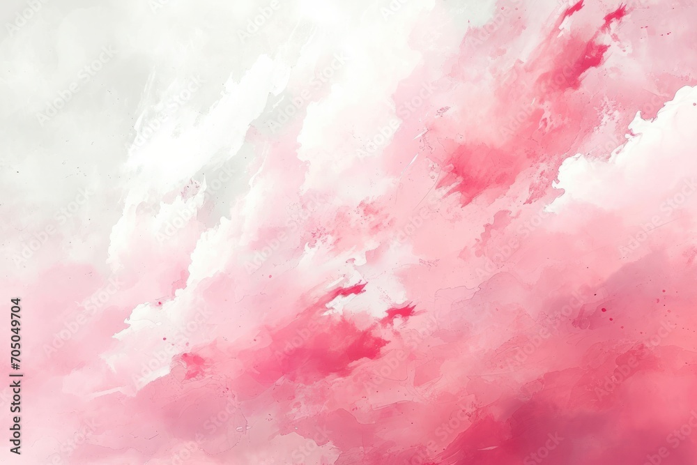 Ethereal pink and white watercolor clouds, perfect for backgrounds in wellness, beauty, and artistic projects.
