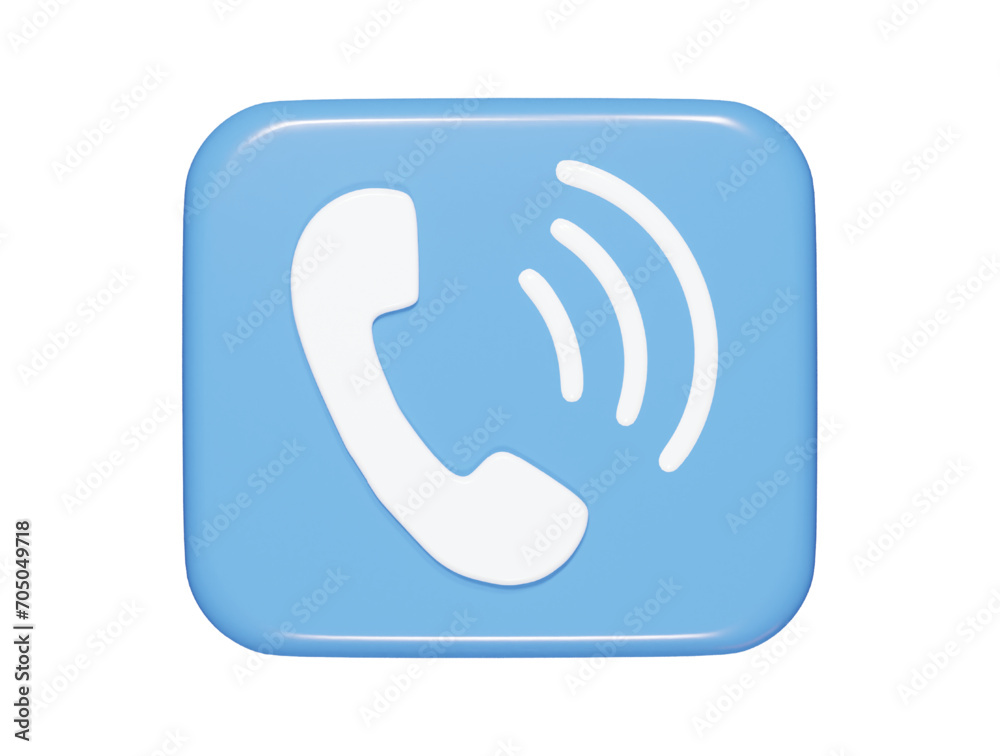 Phone icon 3d illustration Phone icon 3d illustration