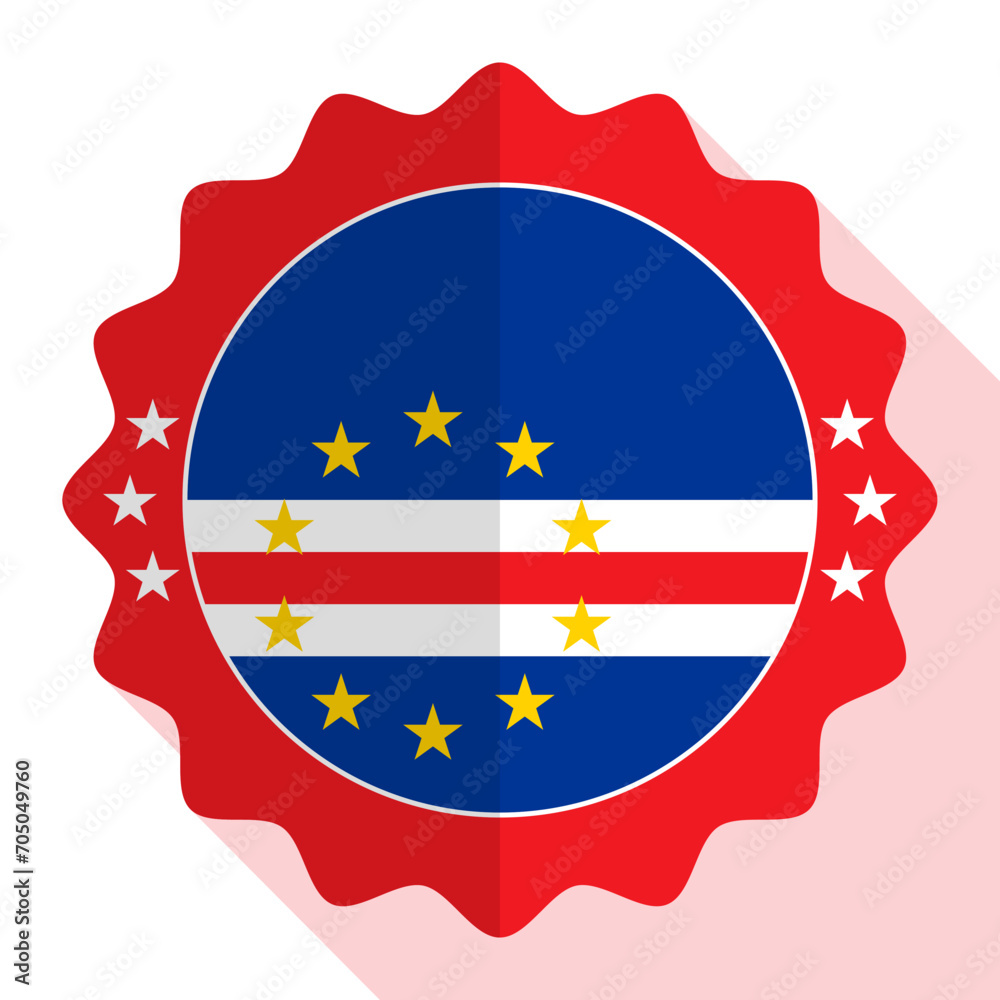 Obraz premium Cape Verde quality emblem, label, sign, button. Vector illustration.