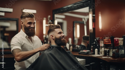 Eleganza da Barbershop- Un Nuovo Stile per l'Affascinante Uomo con Barba