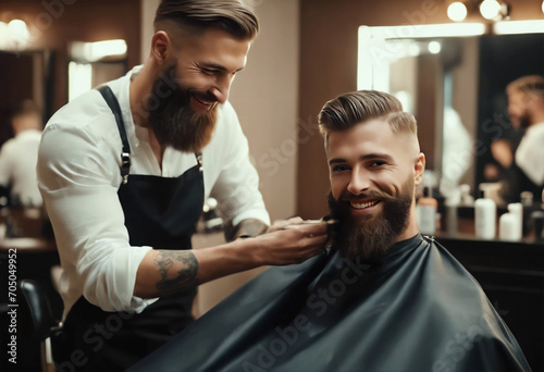 Taglio di Classe- Il Sorriso di un Uomo Stiloso durante la Sua Esperienza dal Barbieri