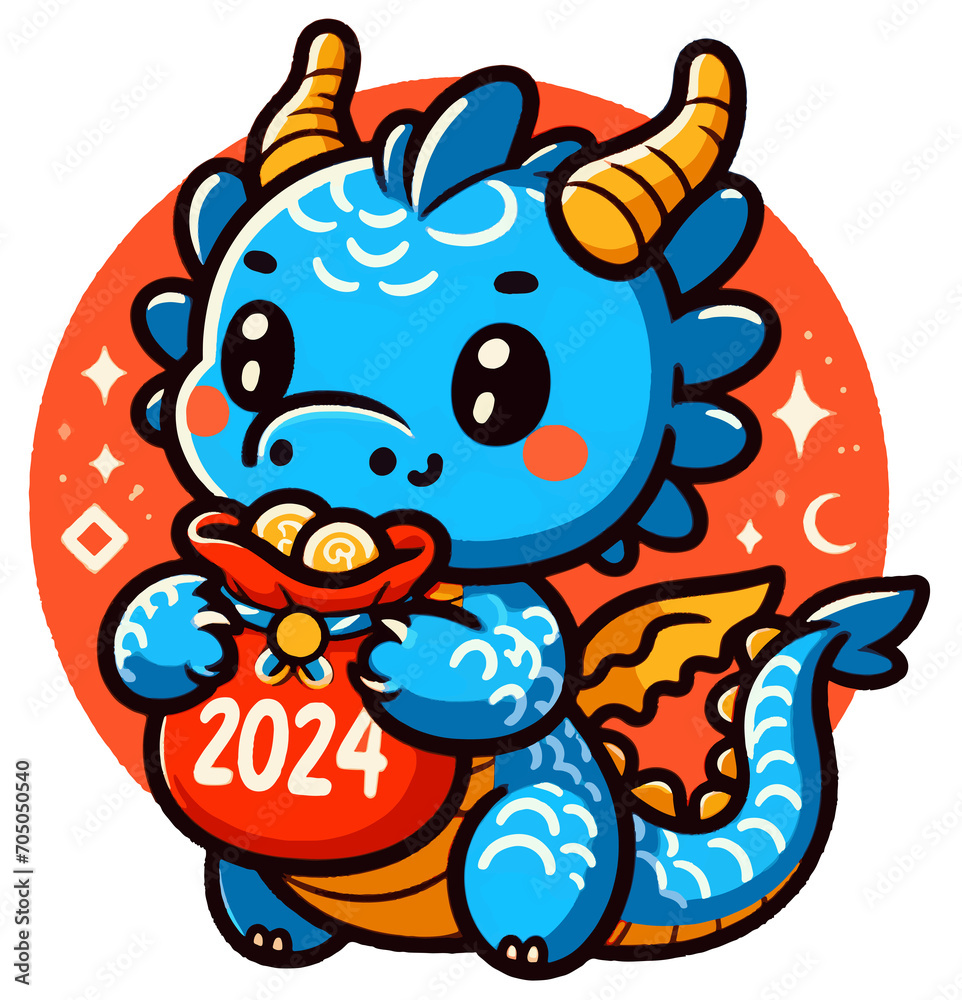 Obraz premium Blue dragon