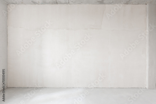 interior of the apartment without decoration in gray colors. rough finish