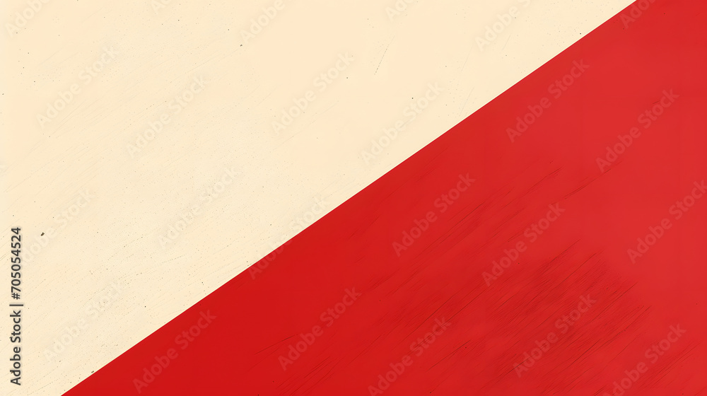 Red white vibrant shapeless flat abstract colorful background