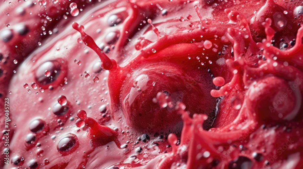 Fresh smoothie texture with berries and fruits. Close up top view of healthy shake background, banner Fresh smoothie texture with berries and fruits. Close up top view of healthy shake background, banner
