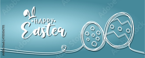 Happy Easter background. Vector illustration. 