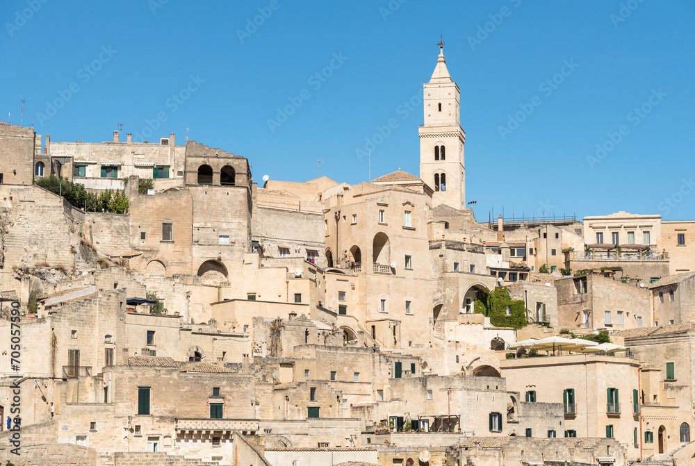 Matera, ancient town (Sassi di Matera), Basilicata, Southern Italy. Unesco World Heritage Site