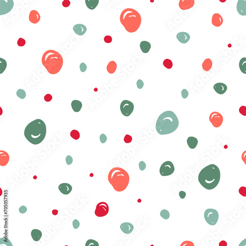 Vector Pattern.Peas.Circles.Doodle.Hand Drawn.Simple Balls.Boho Style.Country.Pastel Modern Colors.Cover.Packaging.Textile Print.Wrapper.Paper.Wallpaper.Web Design.Holidays.Abstract. Casual.Ornament.