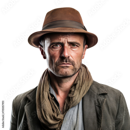 Actor ,man isolated on transparent png. 