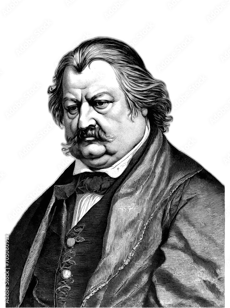 Fototapeta premium Honore de Balzac (20 May 1799 – 18 August 1850), generative AI 