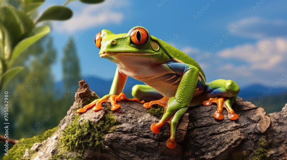 red eyed frog red eyed frog