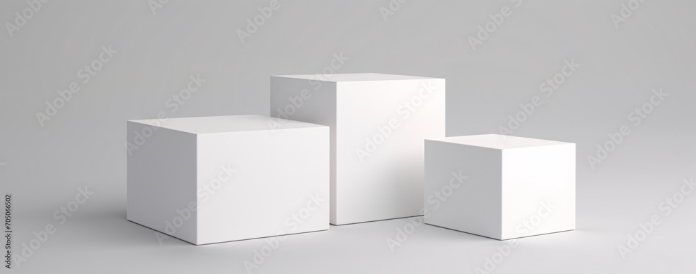 White Boxes on White Background Generative AI White Boxes on White Background Generative AI