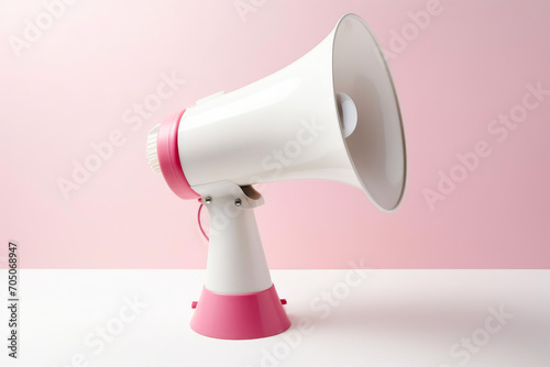 Blank Megaphone for Personalized Text