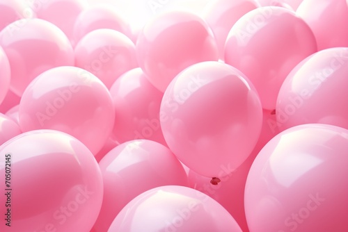 Pink Balloons in a Pile Generative AI