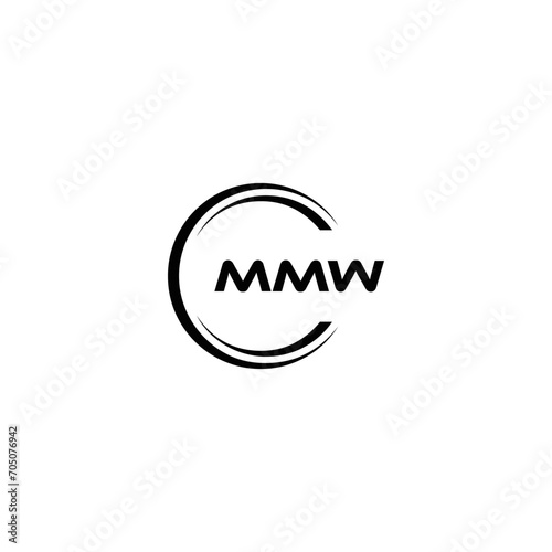 MMW logo. M M W design. White MMW letter. MMW, M M W letter logo design. Initial letter MMW letter logo set, linked circle uppercase monogram logo. M M W letter logo vector design. 