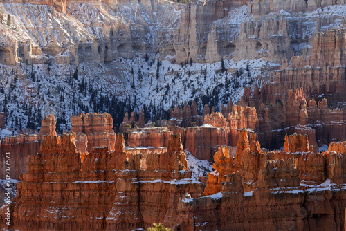 Scneic Winter Landscape in Bryce Canyon National Park Utah