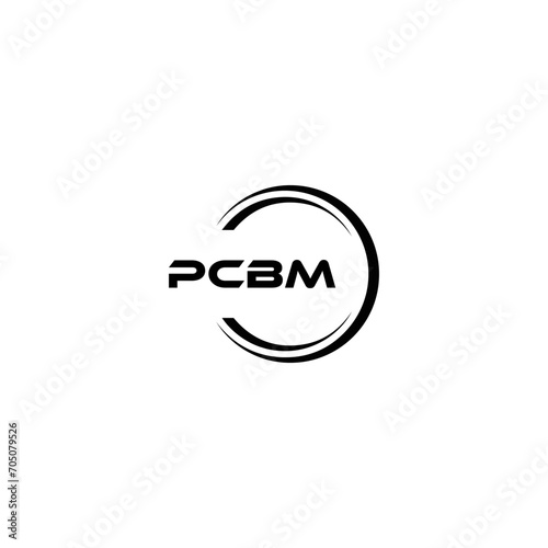 PCBM logo. P C B M design. White PCBM letter. PCBM, P C B M letter logo design. Initial letter PCBM letter logo set, linked circle uppercase monogram logo. P C B M letter logo vector design. 