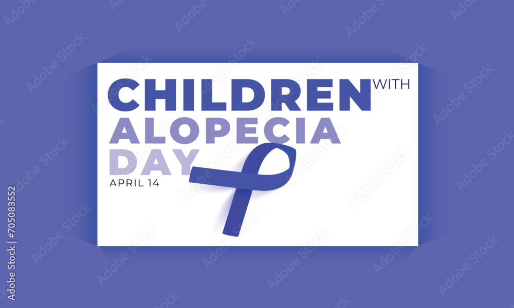 Children with Alopecia Day. background, banner, card, poster, template. Vector illustration. Children with Alopecia Day. background, banner, card, poster, template. Vector illustration.