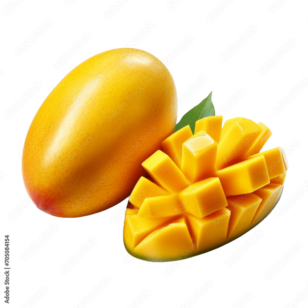 mango isolated on white background.
