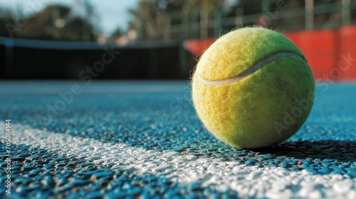 tennis ball on the court © AA