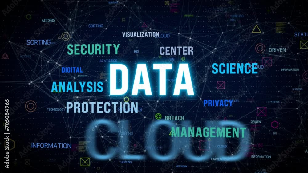 security information and data science technology concept
