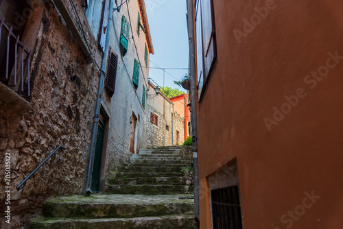 Fototapeta Naklejka Na Ścianę i Meble -  The small streets of Rovinj, Croatia