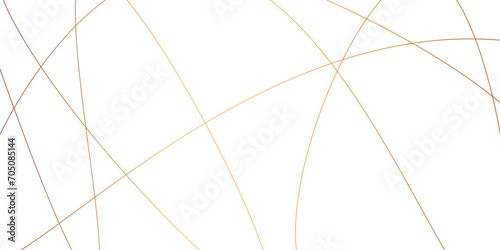Random chaotic lines abstract geometric pattern. vector textrue 3d illustration. geometric design created using light gold digital net web line tecnology. white color in backdrop. photo