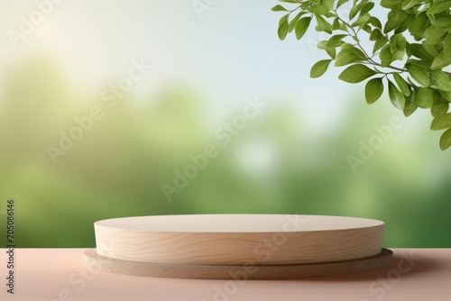 Nature Podium Display Background For Cosmetic