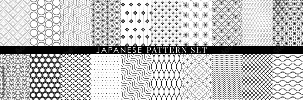Seamless pattern set. Vector seamless pattern design for textile, fashion, paper, packaging and branding.  - obrazy, fototapety, plakaty 