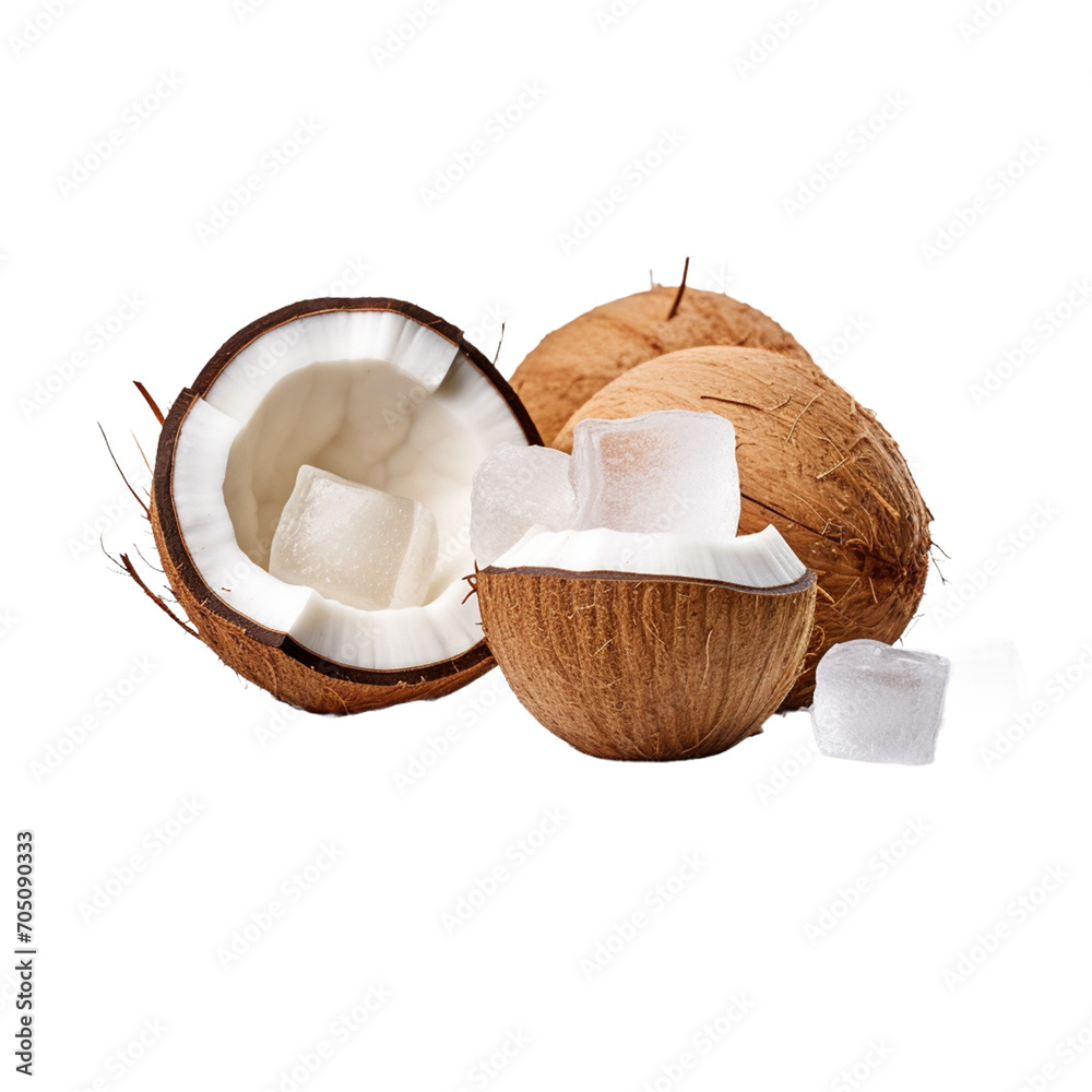 coconut isolated on white coconut isolated on white