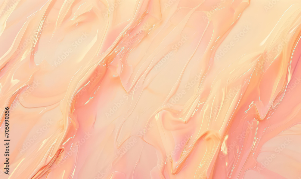 abstract waves in peach pastel hues
