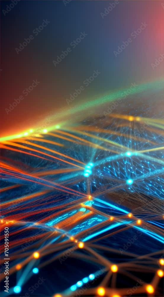 Neural system work concept,neurons in brain,ai