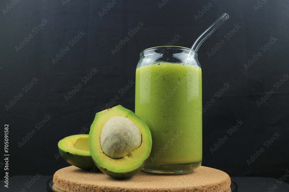 natural drink smoothie with avocado juice and yogurt natural drink smoothie with avocado juice and yogurt