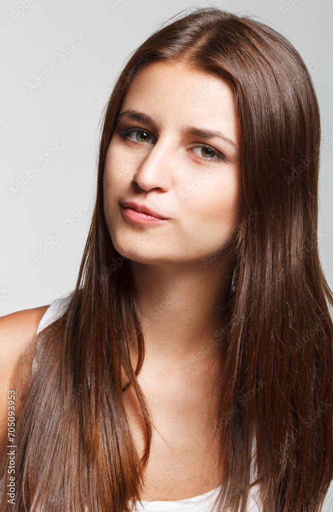Portrait of a young funny girl Portrait of a young funny girl