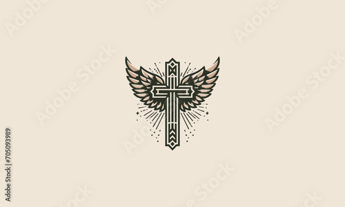 overtake with wings vector illustration flat design
