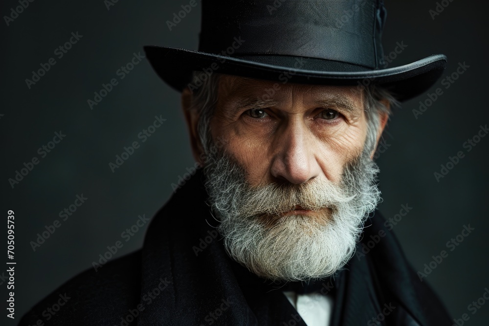 A cultured man in a refined portrait. A cultured man in a refined portrait.
