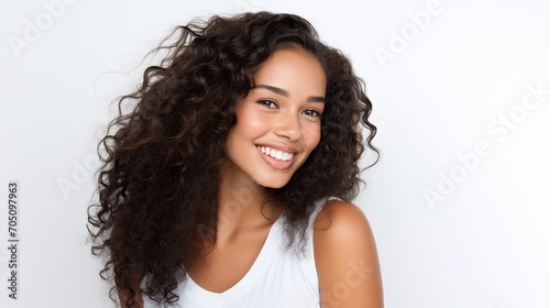 american model with white background 