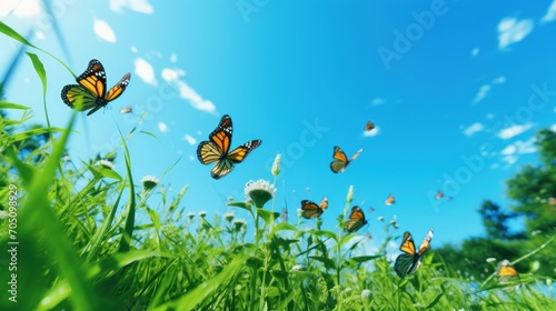 butterfly on the grass © Sor
