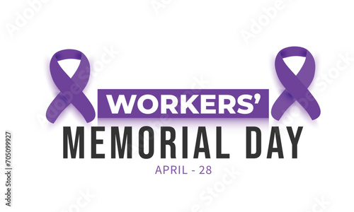 Workers Memorial Day. background, banner, card, poster, template. Vector illustration.