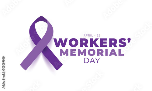 Workers Memorial Day. background, banner, card, poster, template. Vector illustration.