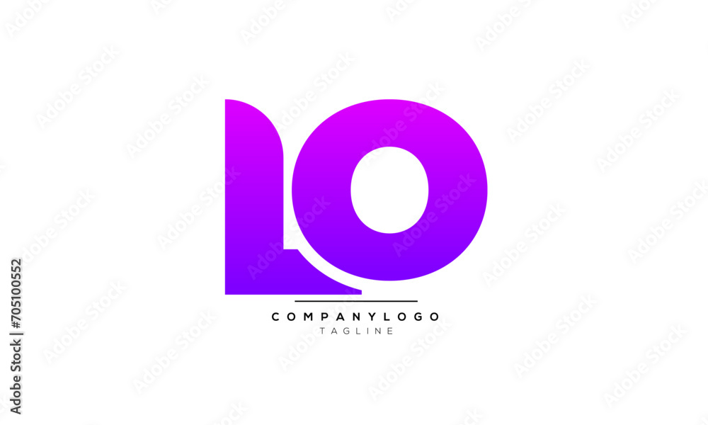 Alphabet letters Initials Monogram logo LO, LO INITIAL, LO letter Alphabet letters Initials Monogram logo LO, LO INITIAL, LO letter