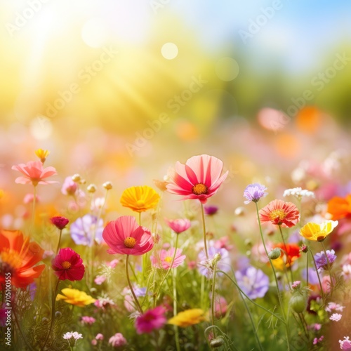 spring flowers background © Chaynam