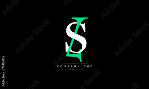 Alphabet letters Initials Monogram logo LS, LS INITIAL, LS letter