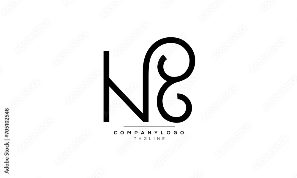 Alphabet letters Initials Monogram logo NB, NB INITIAL, NB letter Alphabet letters Initials Monogram logo NB, NB INITIAL, NB letter