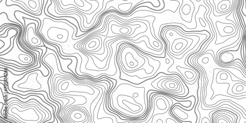 Abstract background with waves Geographic mountain relief. Abstract lines background. Contour maps. Topo contour map on white bacground.